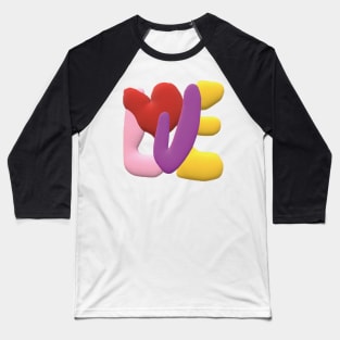 Happy Valentine Day - LOVE Baseball T-Shirt